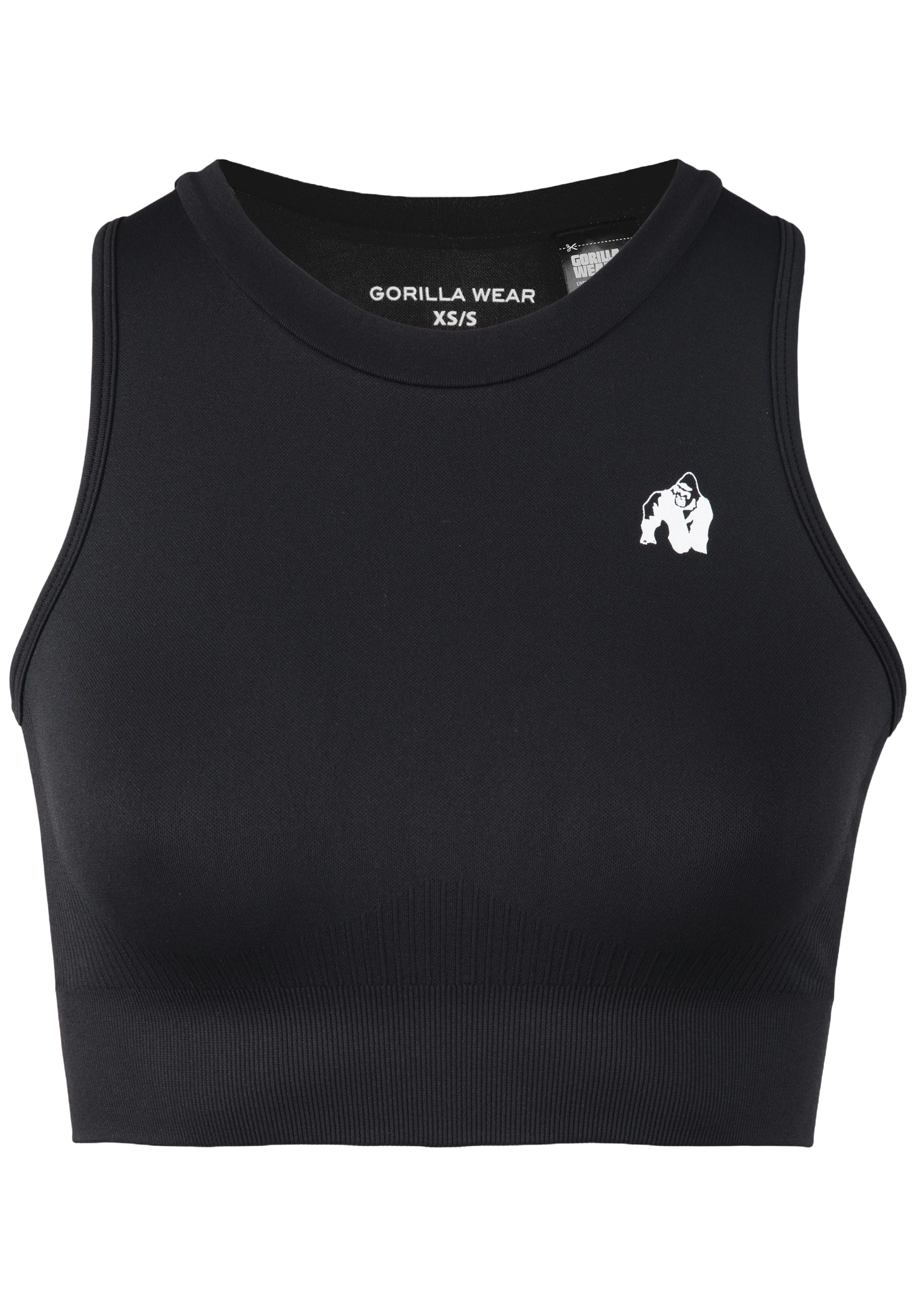 Gorilla Wear Olivia Seamless Crop Top, svart