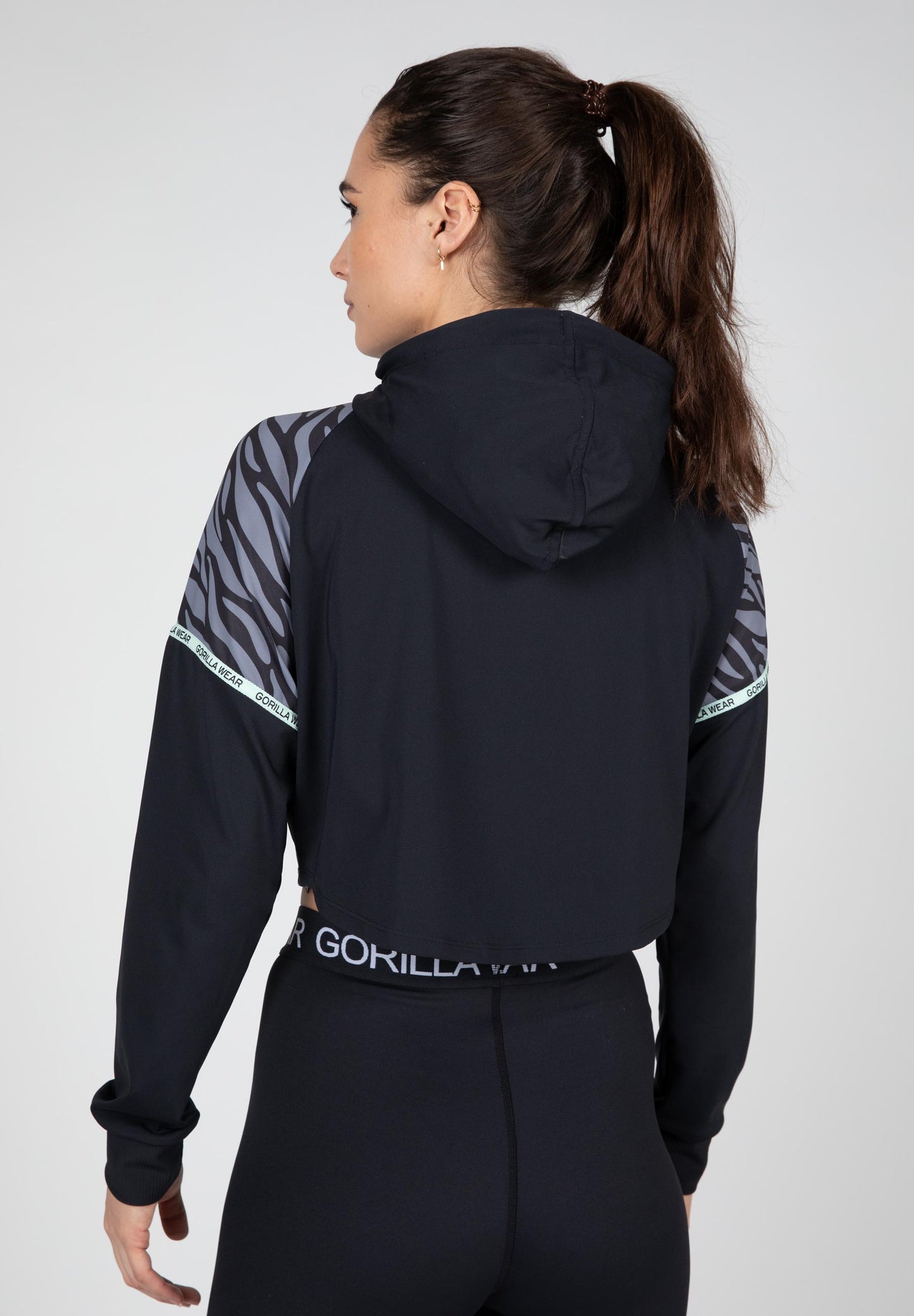 Gorilla Wear Zion Cropped Hoodie, svart