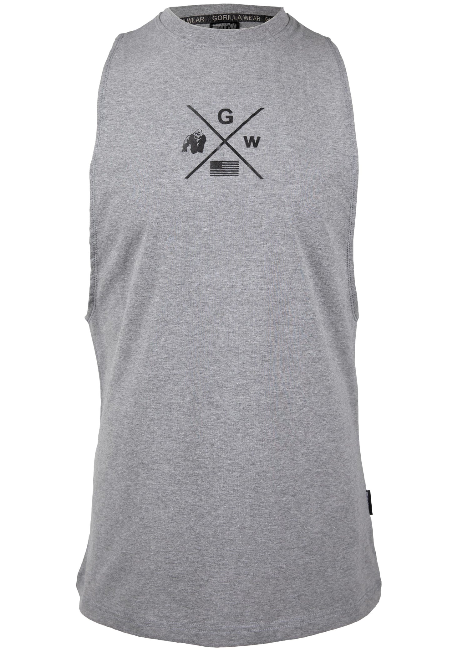 Gorilla Wear Cisco Drop Armhole Tank Top, grå/svart
