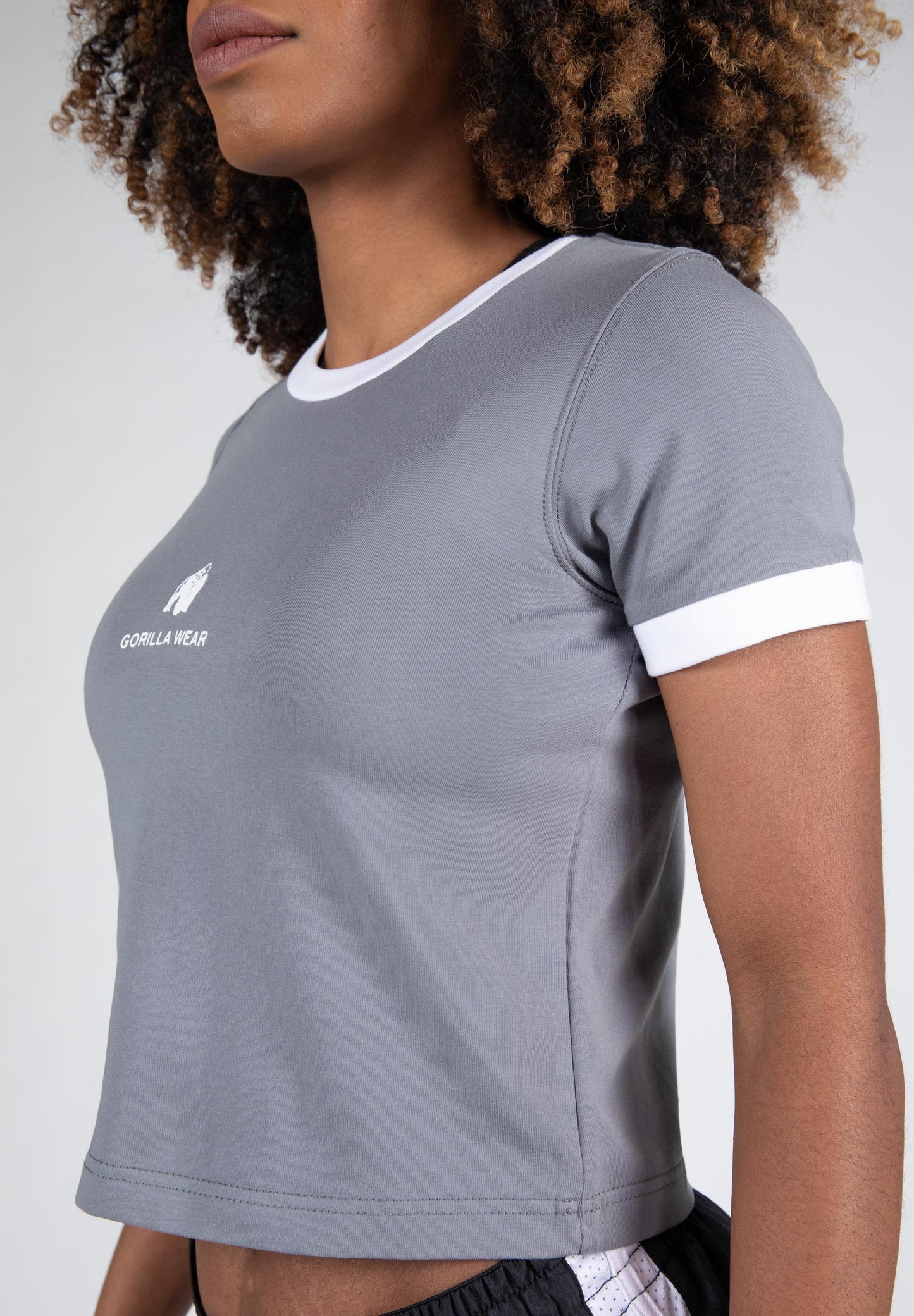 Gorilla Wear New Orleans Cropped T-Shirt, grå