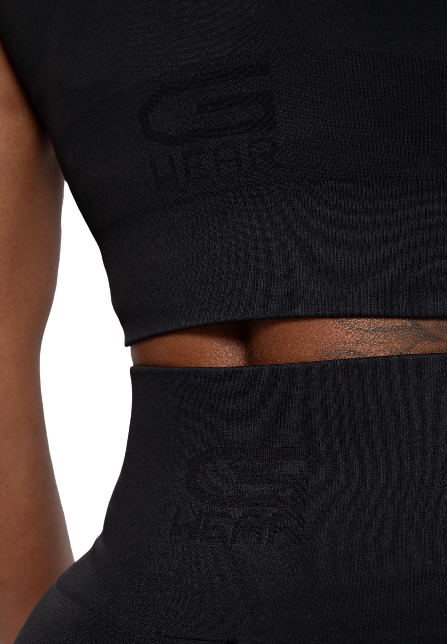 Gorilla Wear Olivia Seamless Crop Top, svart