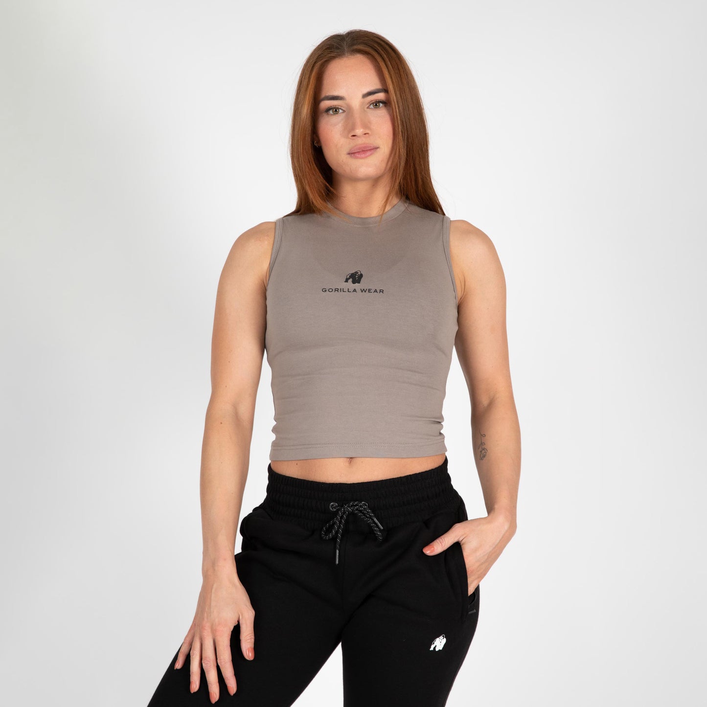 Gorilla Wear-Livonia Crop Top, beige