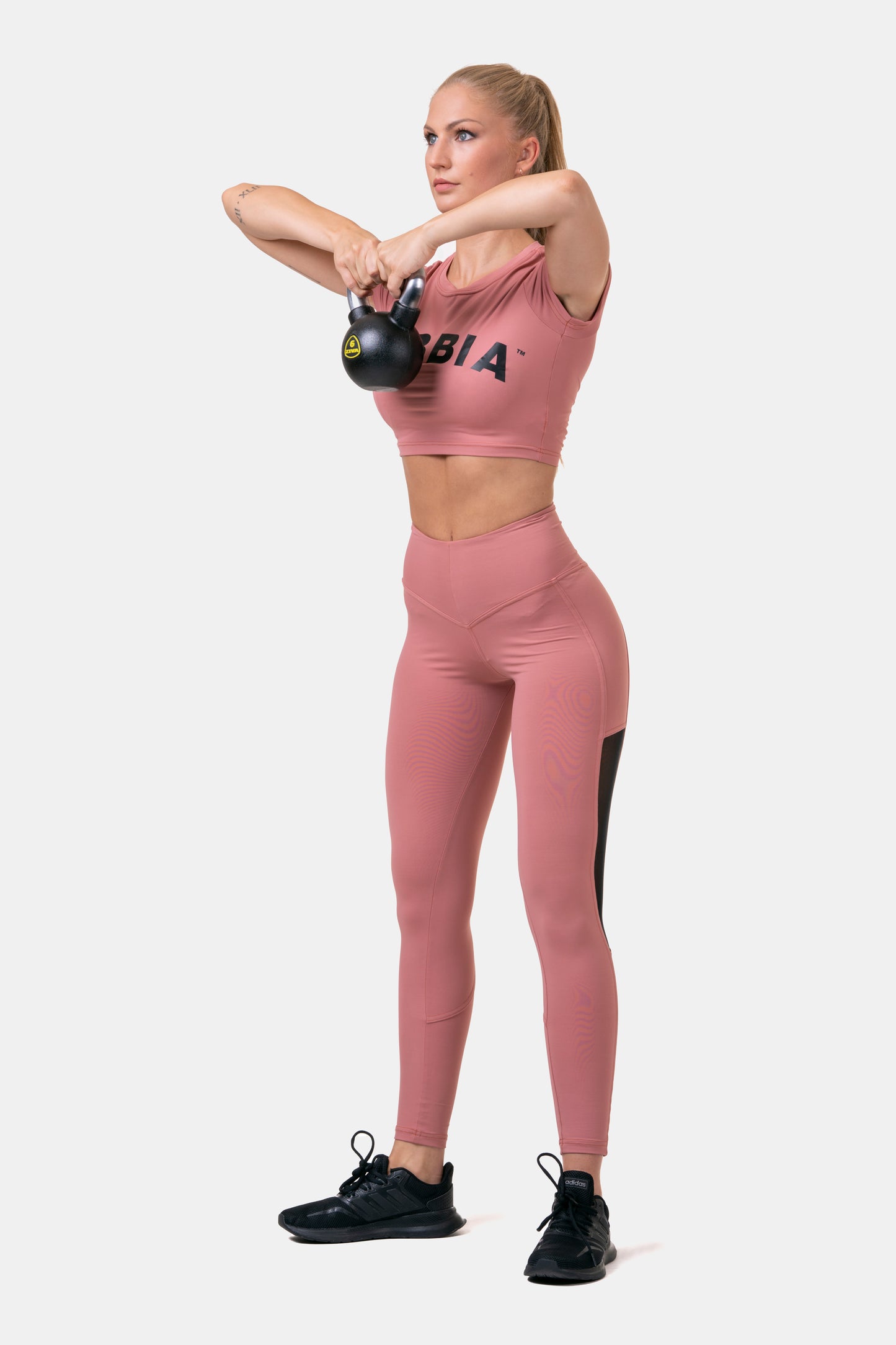 NEBBIA Sporty Crop Top, rosa