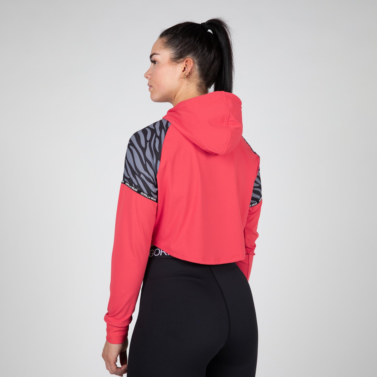 Gorilla Wear Zion Cropped Hoodie, röd