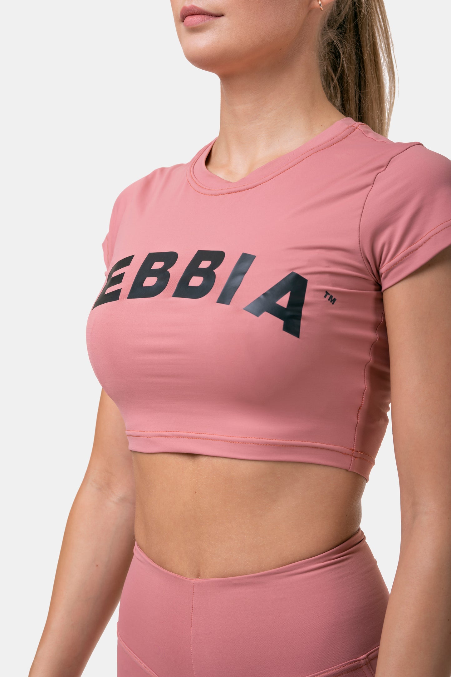 NEBBIA Sporty Crop Top, rosa