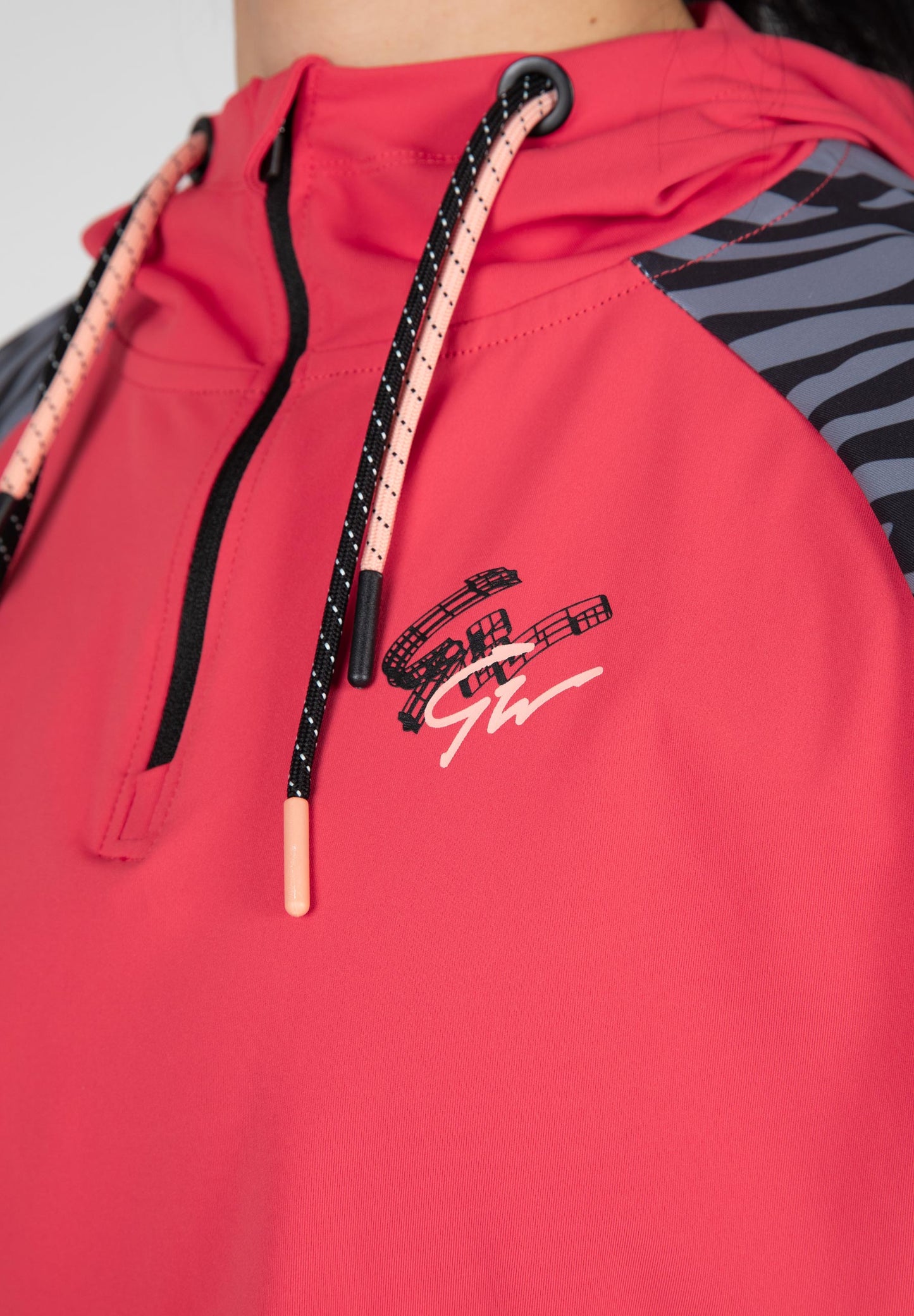 Gorilla Wear Zion Cropped Hoodie, röd