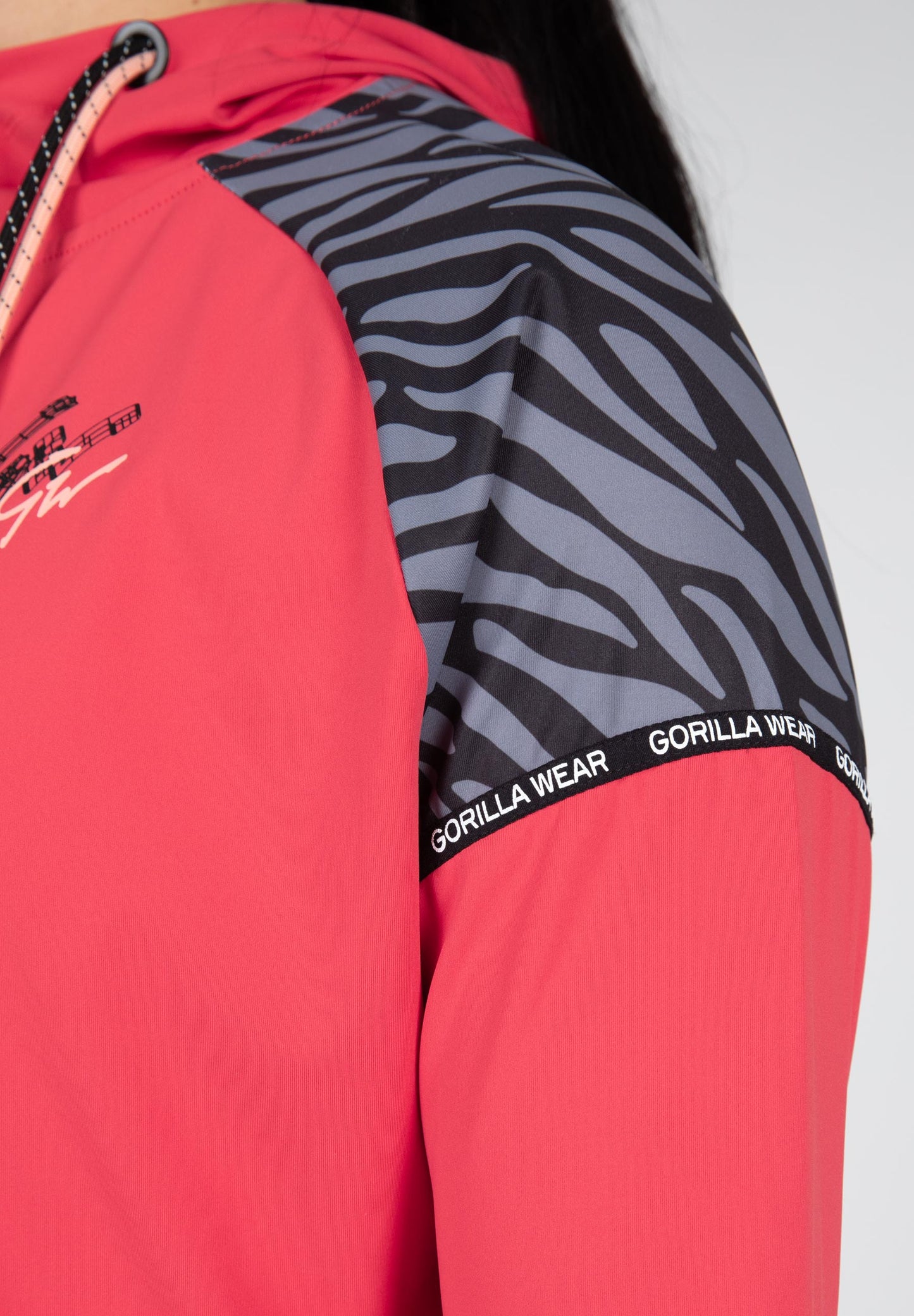 Gorilla Wear Zion Cropped Hoodie, röd