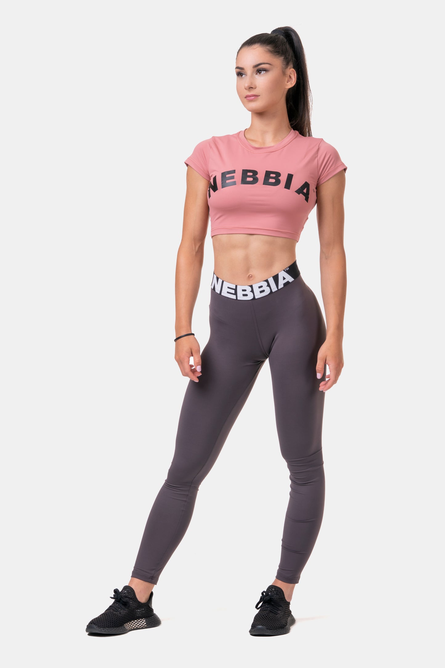 NEBBIA Sporty Crop Top, rosa