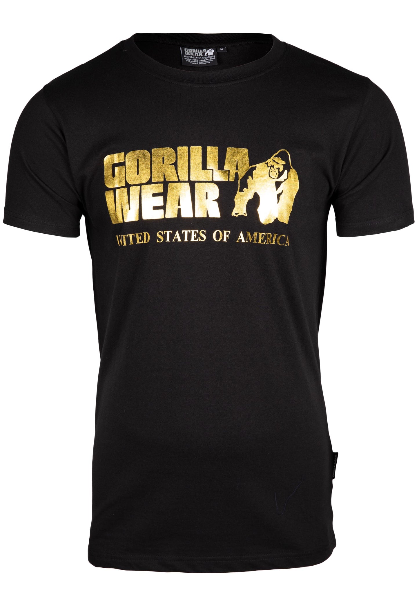 Gorilla Wear T-shirt, svart/guld