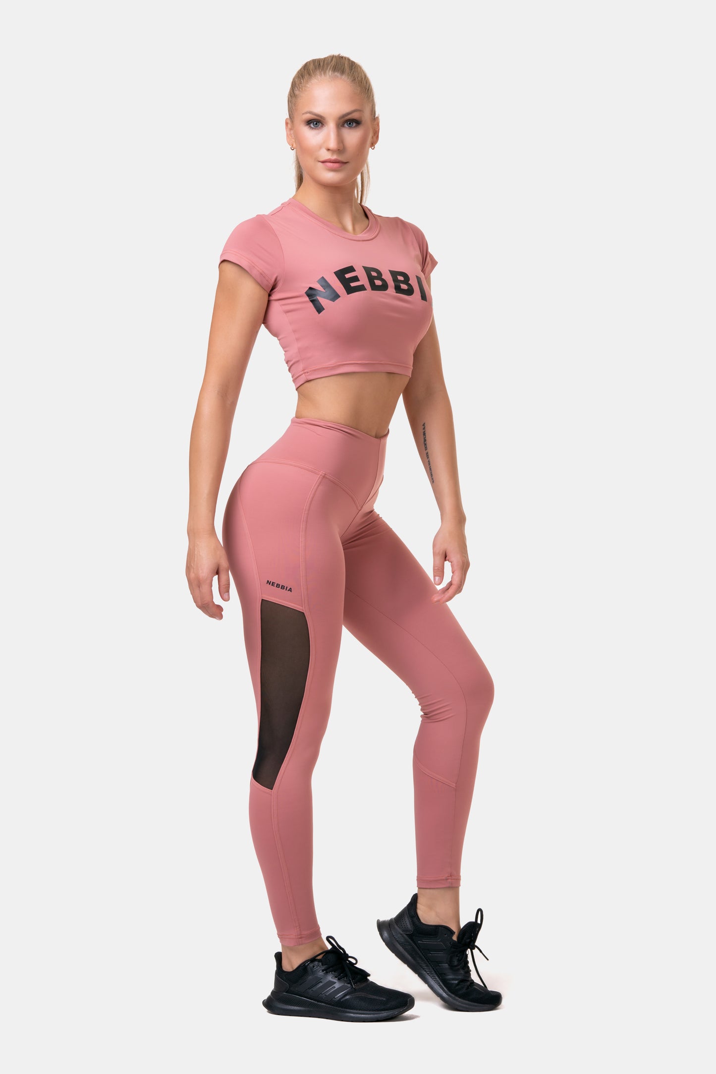 NEBBIA Sporty Crop Top, rosa