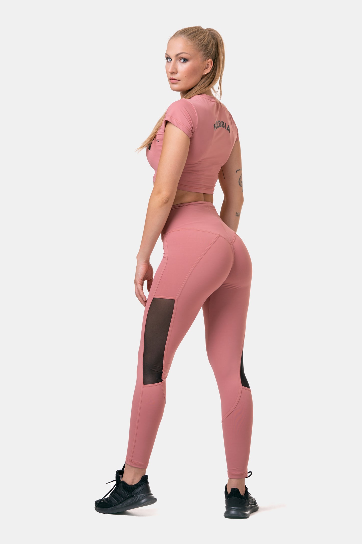 NEBBIA Sporty Crop Top, rosa