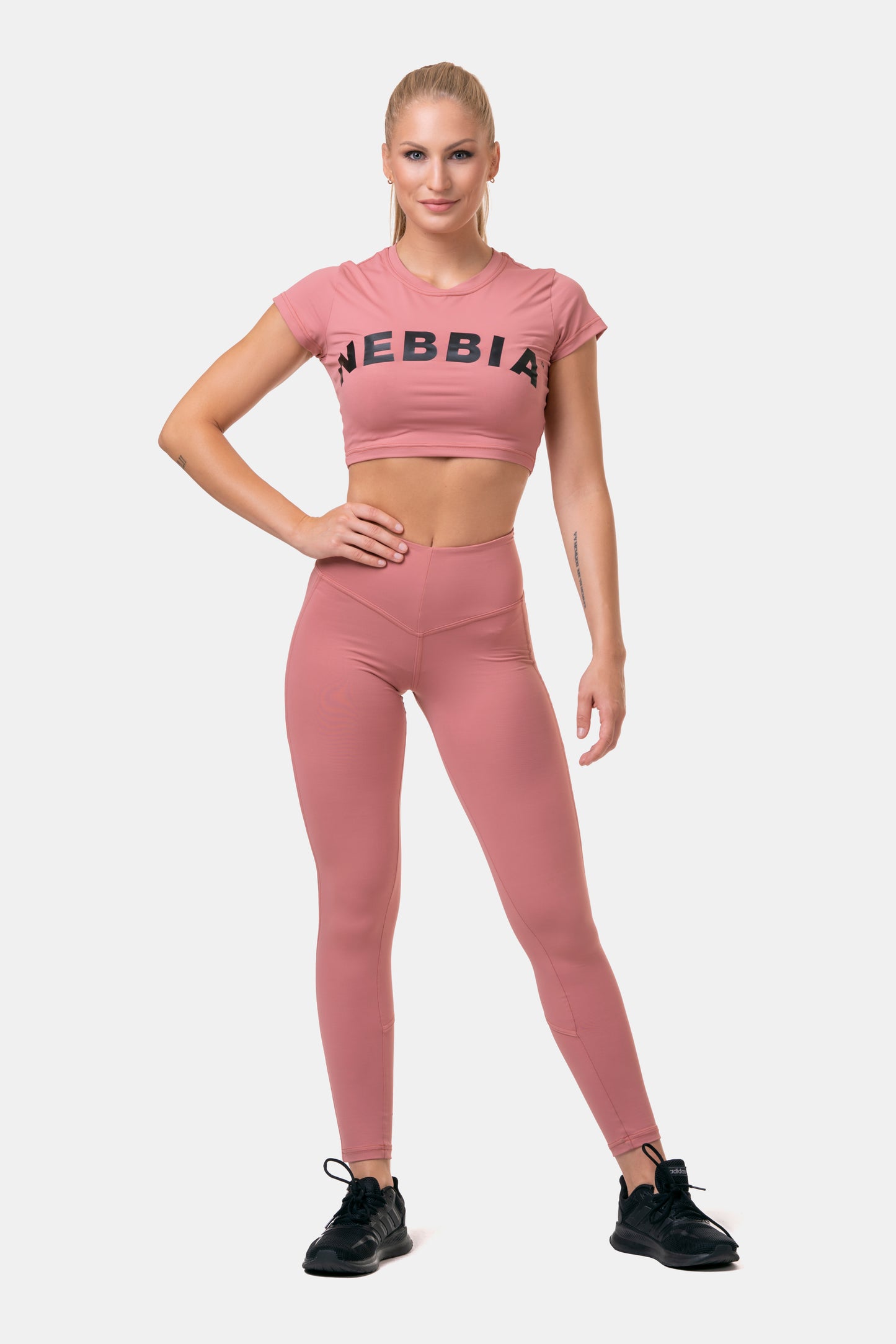 NEBBIA Sporty Crop Top, rosa