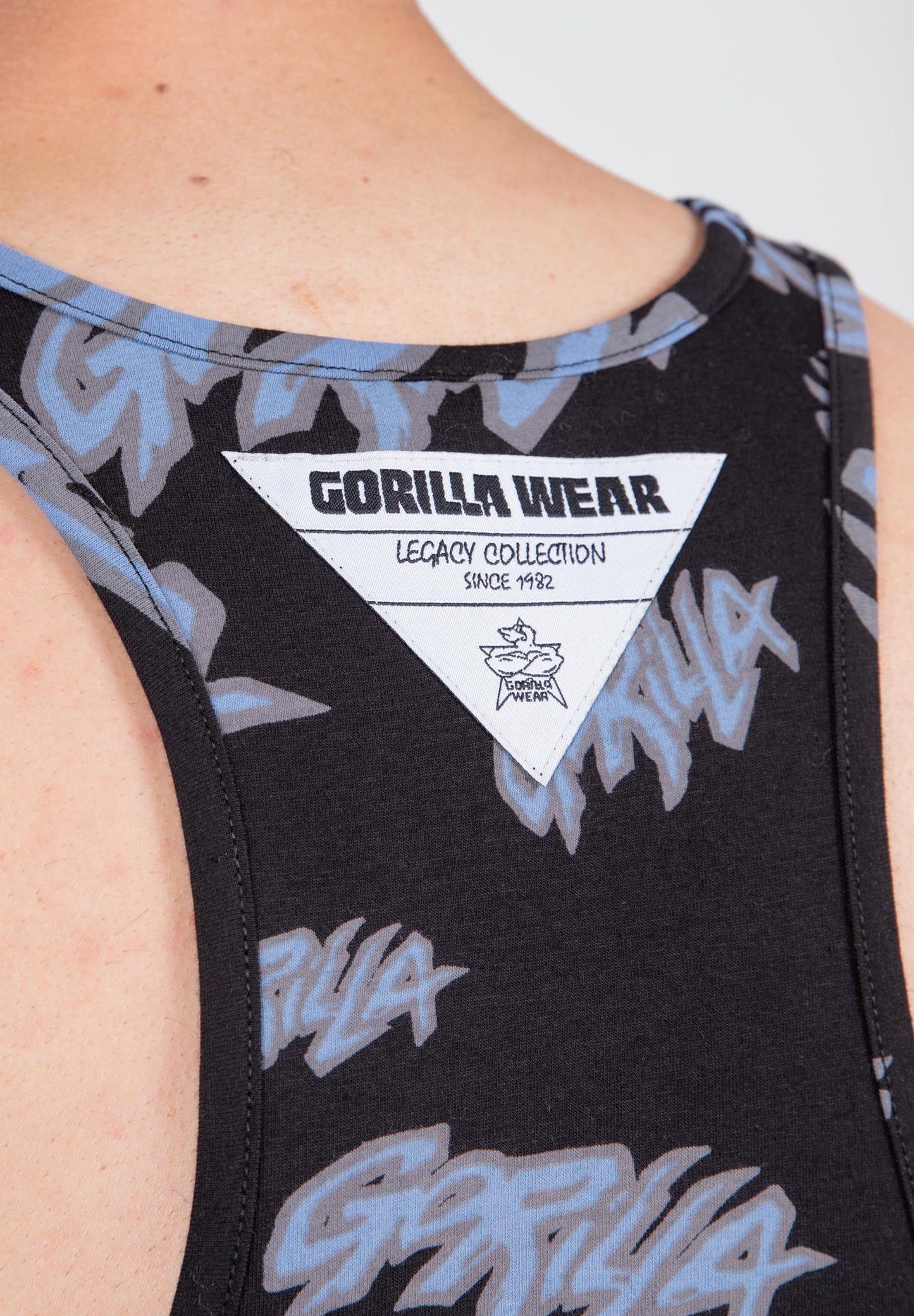 Gorilla Wear Legacy Tank Top, svart/blå
