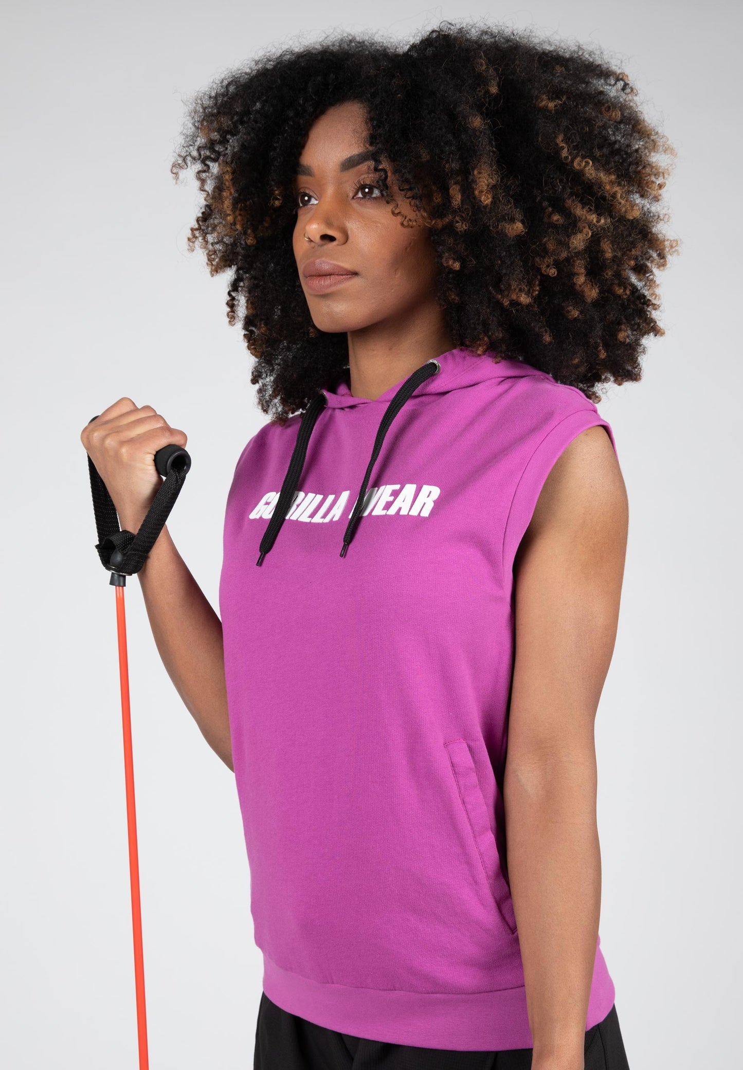 Gorilla Wear Virginia Sleeveless Hoodie, rosa