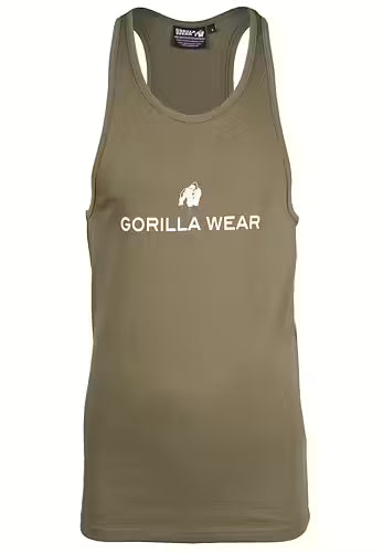 Gorilla Wear Carter Stretch Tank Top, armégrön