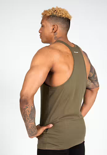 Gorilla Wear Carter Stretch Tank Top, armégrön