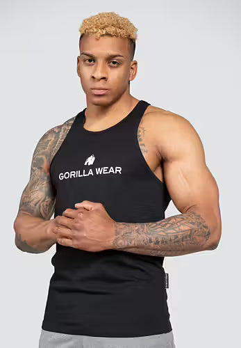 Gorilla Wear Carter Stretch Tank Top, svart