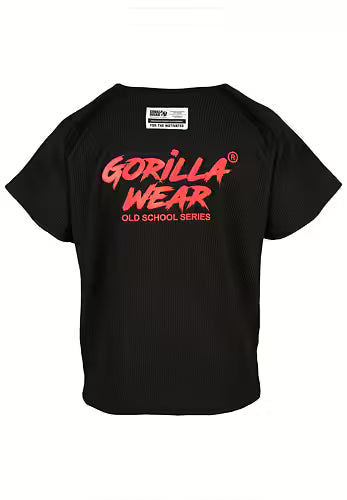 Gorilla Wear- Augustine Old School Work Out Top, svart/röd