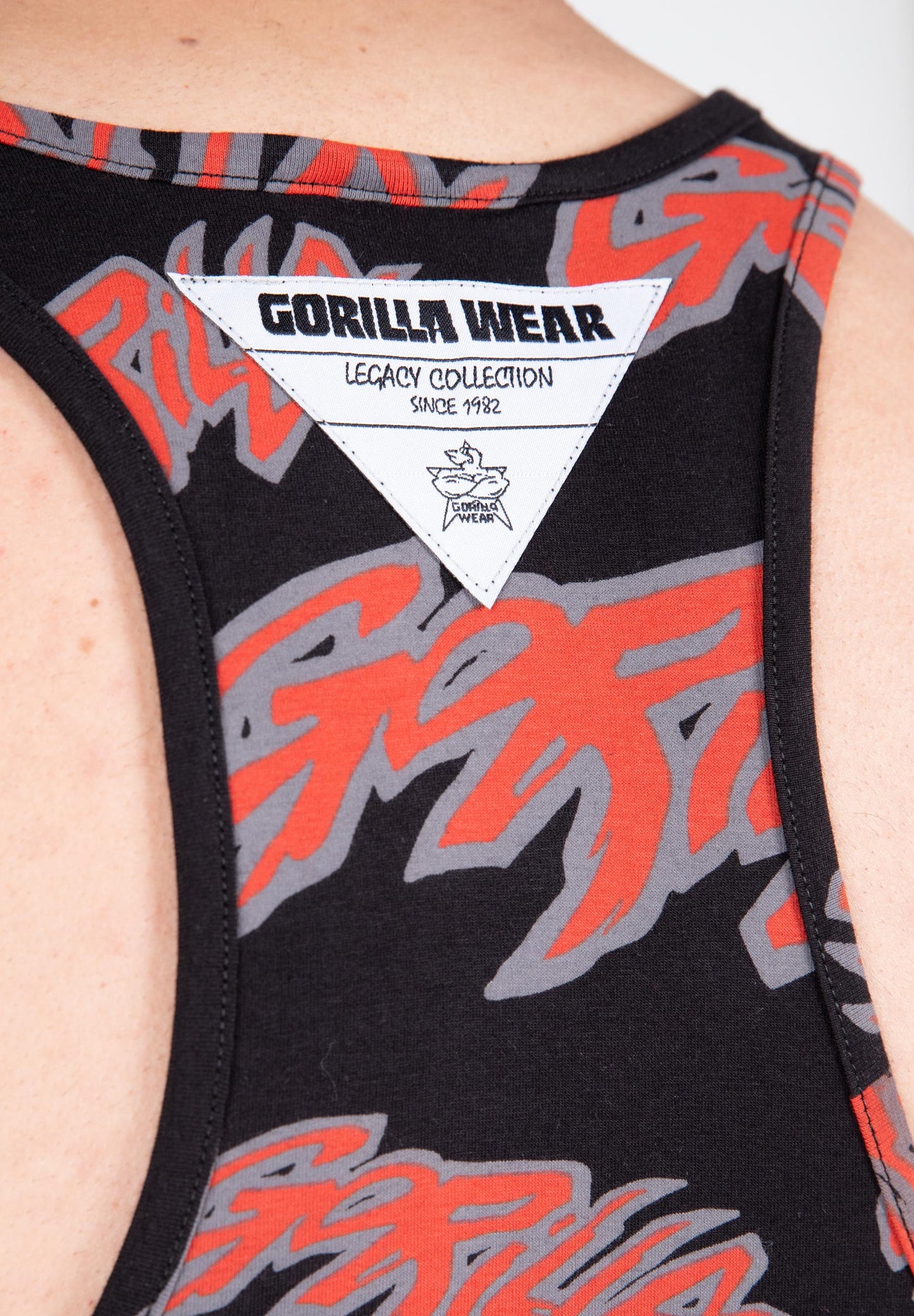 Gorilla Wear Legacy Tank Top, svart/röd