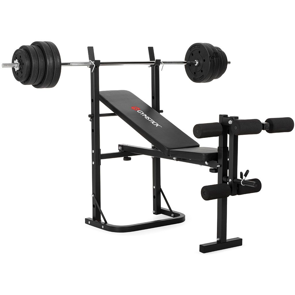 GYMSTICK Weight Bench with 40kg Set