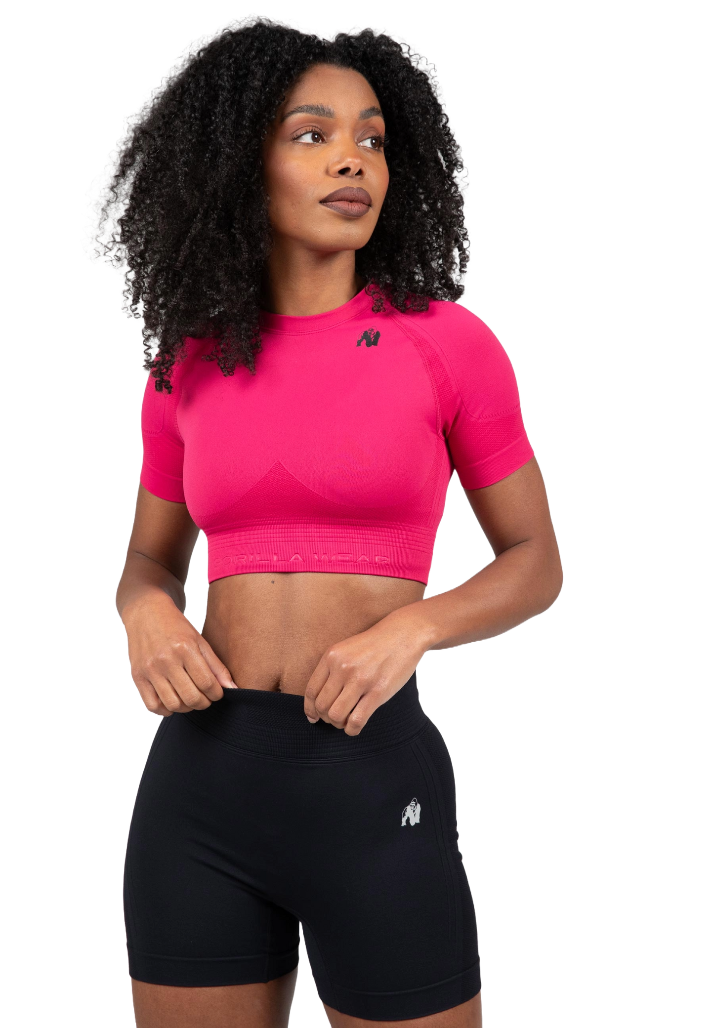 Gorilla Wear Whitney Seamless Crop Top, rosa