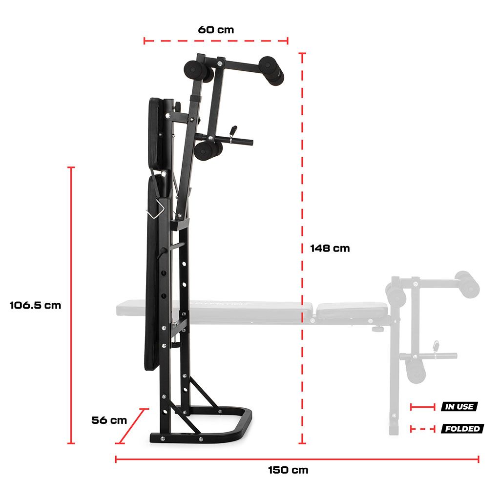 GYMSTICK Weight Bench with 40kg Set