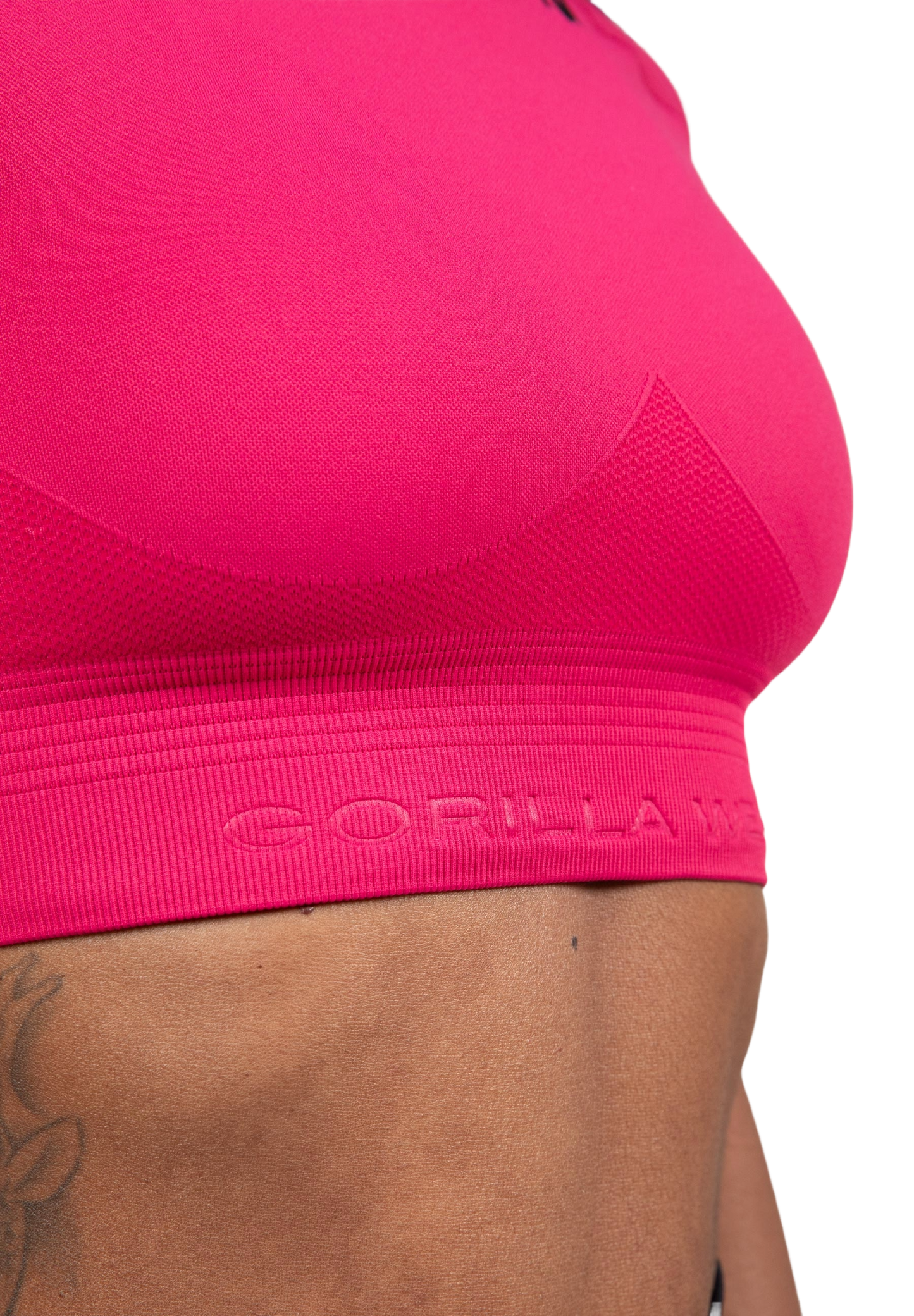 Gorilla Wear Whitney Seamless Crop Top, rosa