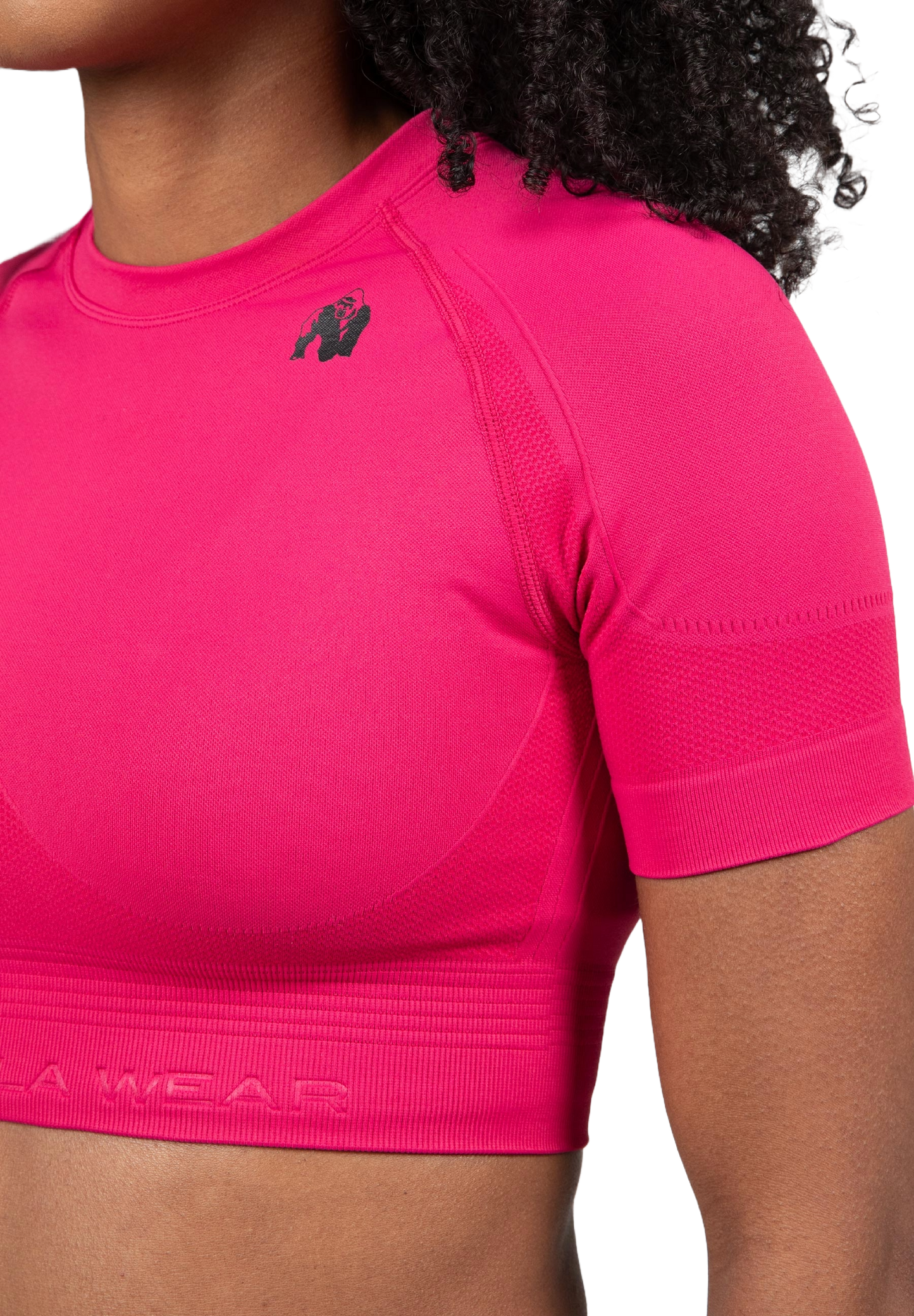 Gorilla Wear Whitney Seamless Crop Top, rosa