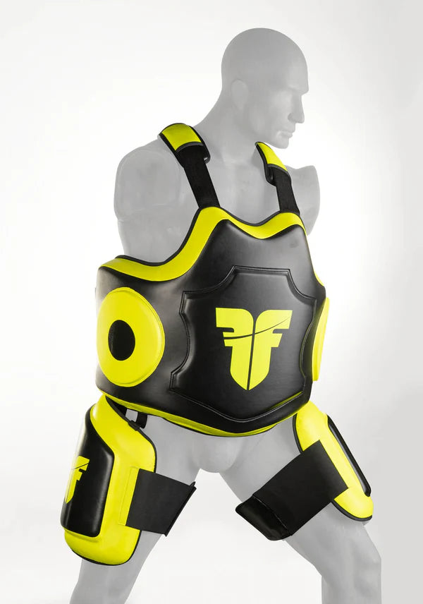 Fighter Thigh Pads - svart/gul
