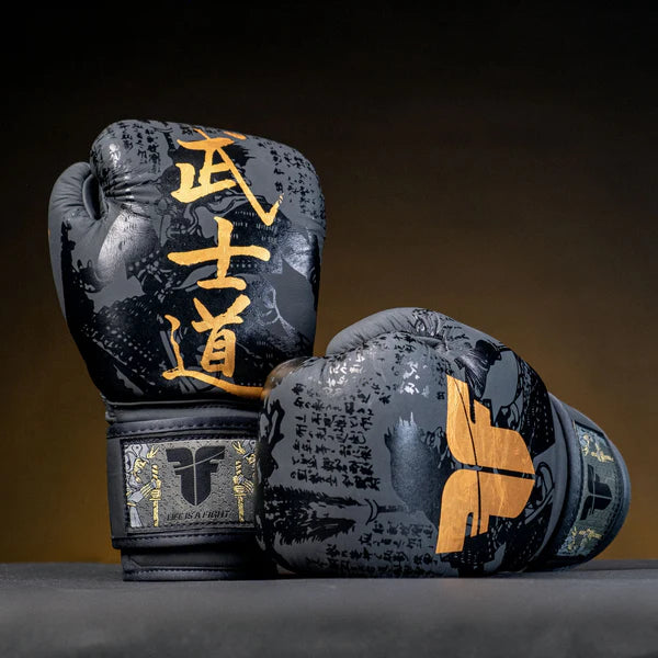 Fighter Samurai Boxningshandskar - svarta/guld