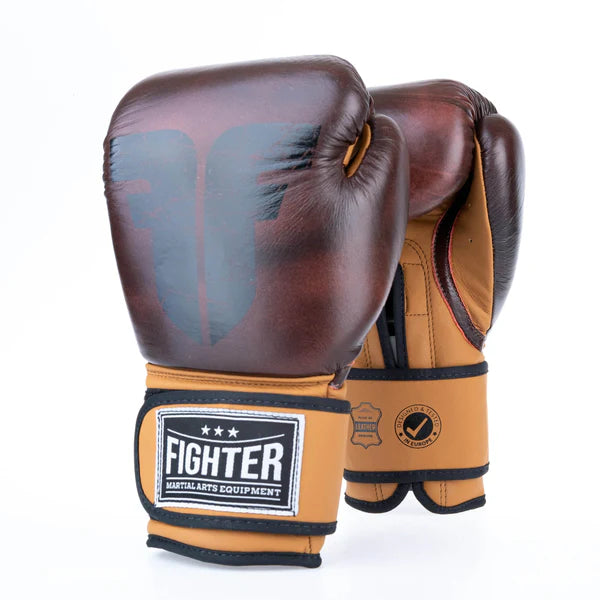 Fighter Boxningshandskar Retro - bruna