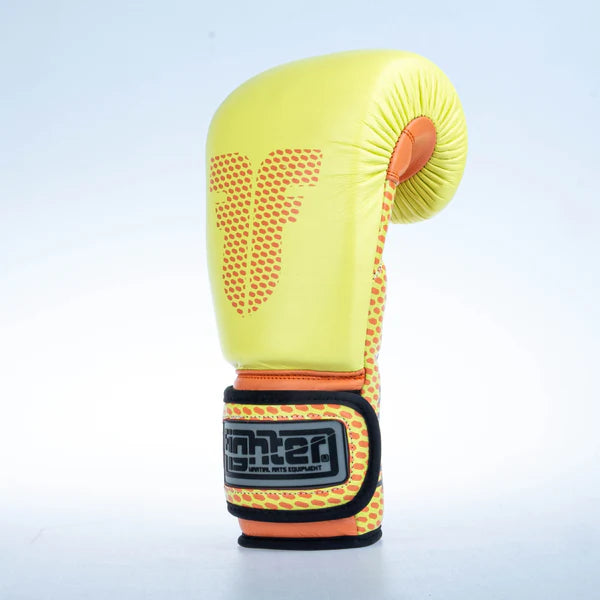 Träningshandskar för boxning - gul/orange, FBG-TRN-004