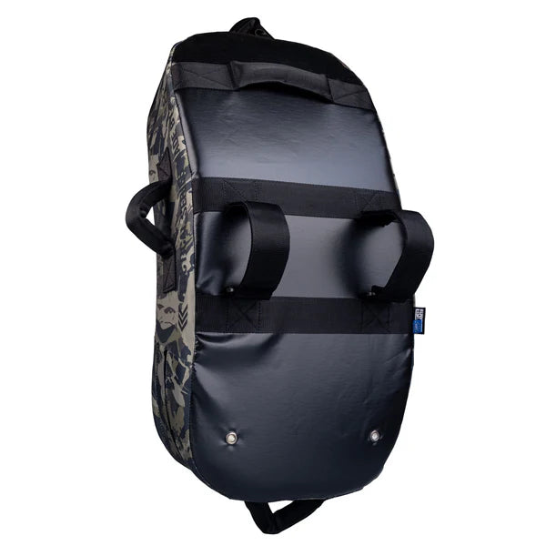 Fighter Kicking Shield - MULTI GRIP - Life is a Fight - bush camo jungle