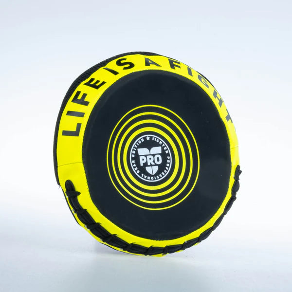 Fighter Round Shield Pro Small - svart/neon