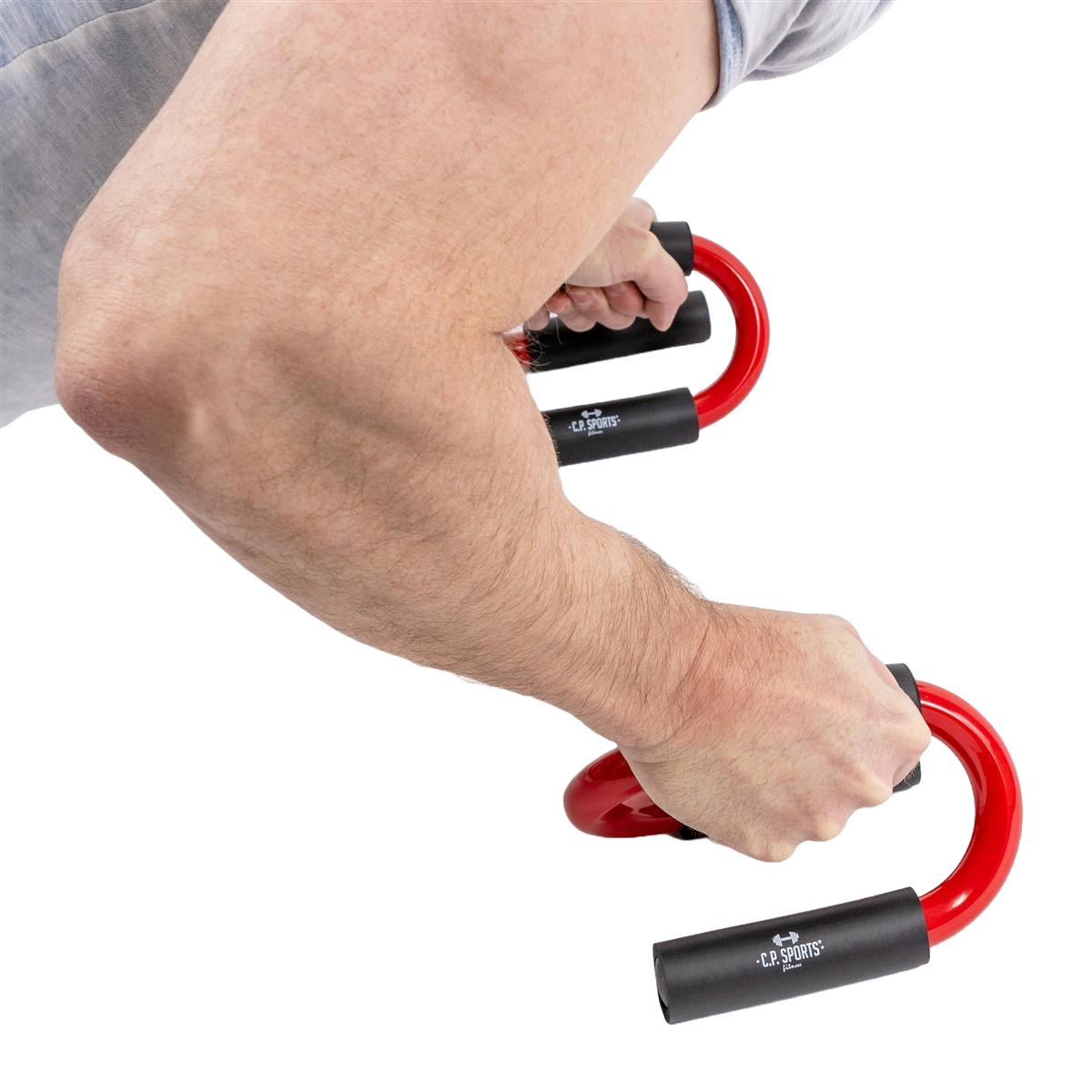 C.P. Sports: Push Up Bars Premium (par), svart/röd