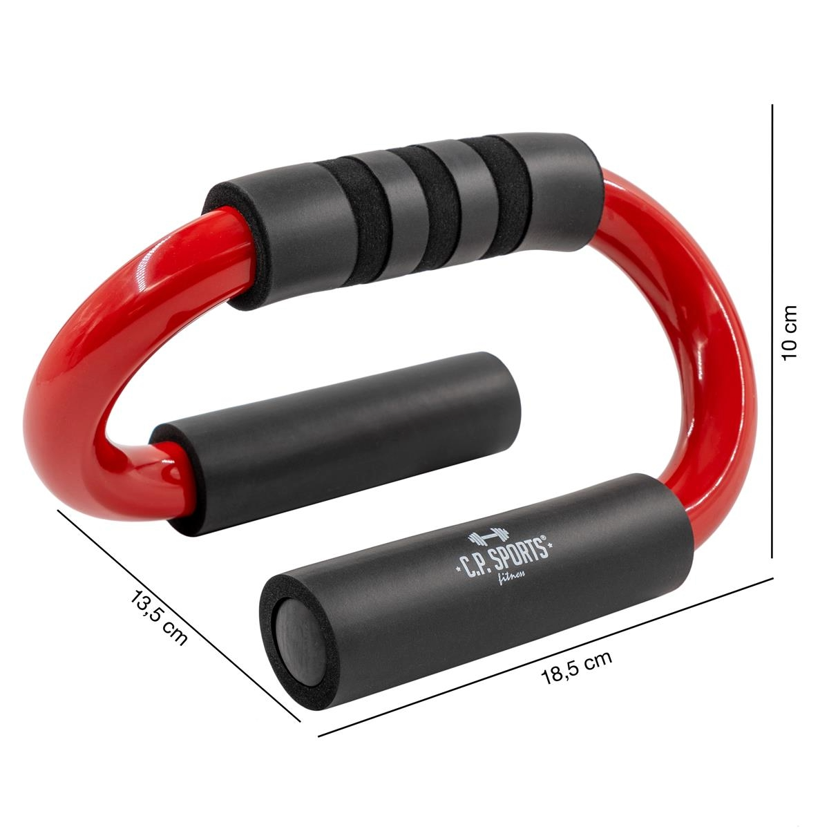 C.P. Sports: Push Up Bars Premium (par), svart/röd