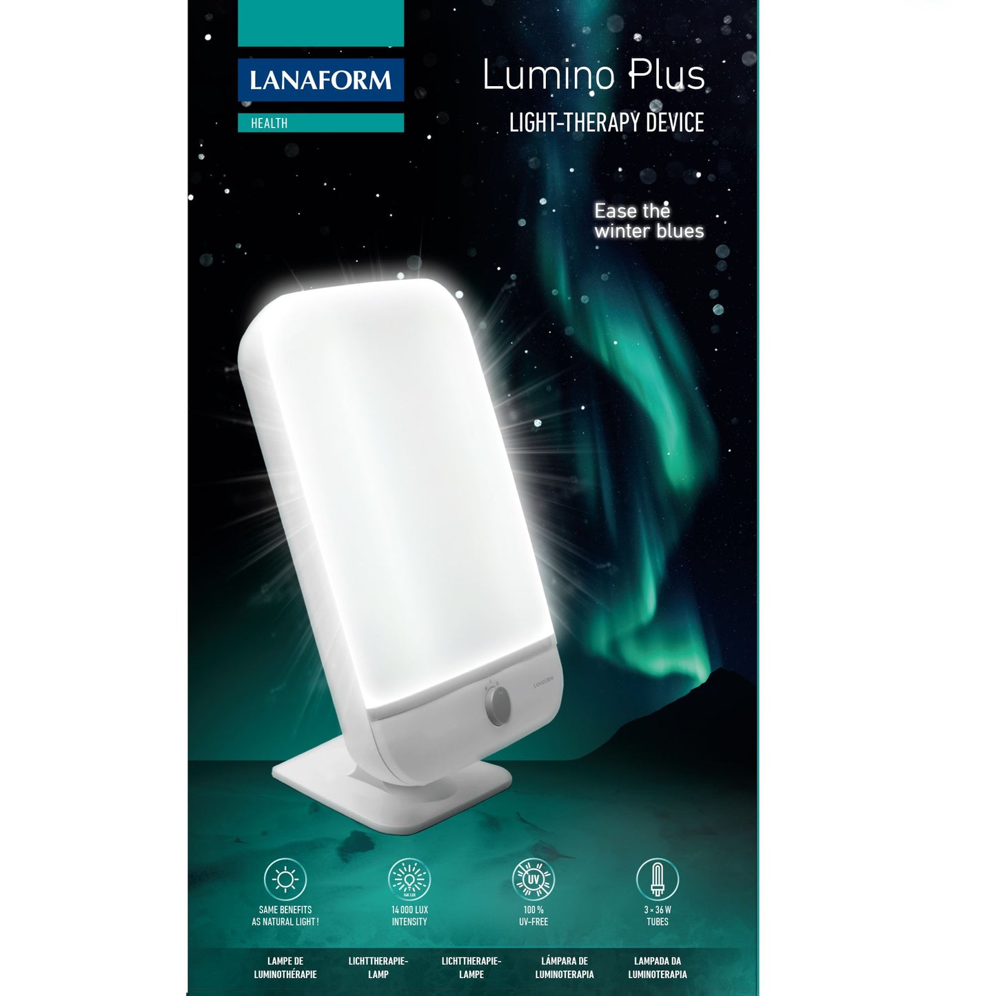 Lanaform Ljusterapilampa Lumino Plus