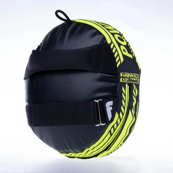 Fighter Round Shield Power Series - svart/gul