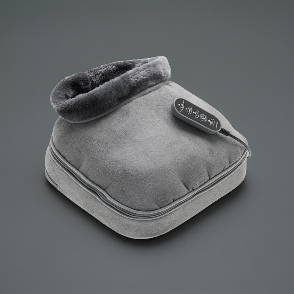 2 i 1 fotvärmare och fotmassage Shiatsu Comfort