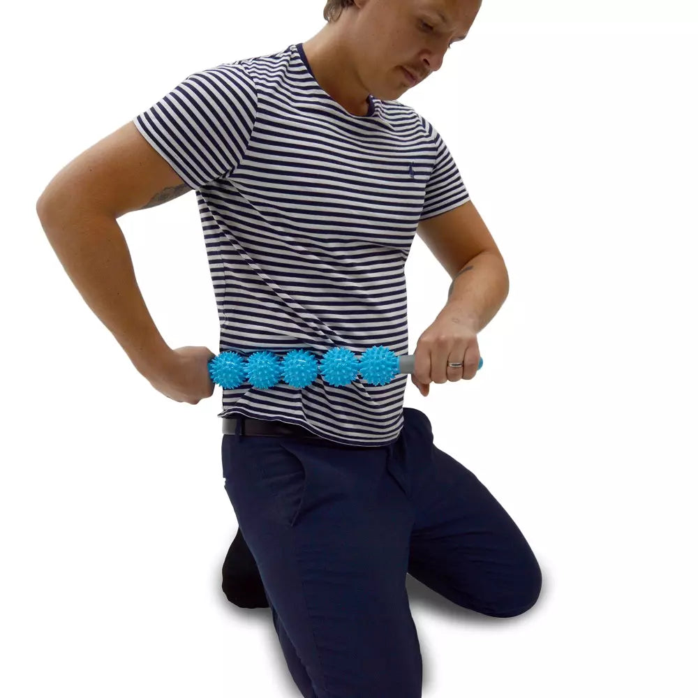 TrendRehab - Massageroller med 5 spikbollar – triggerpunktmassage