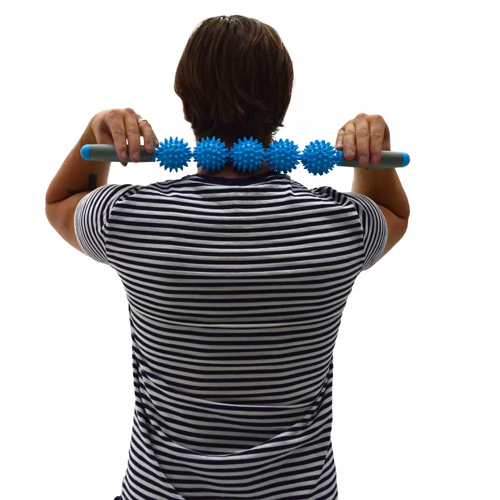 TrendRehab - Massageroller med 5 spikbollar – triggerpunktmassage