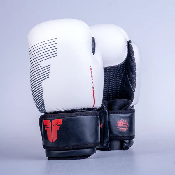 Fighter-handskar med öppna händer , vita/svarta