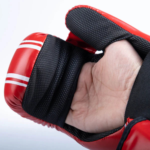 Fighter Open Gloves Randig SGP-utgåva - röd