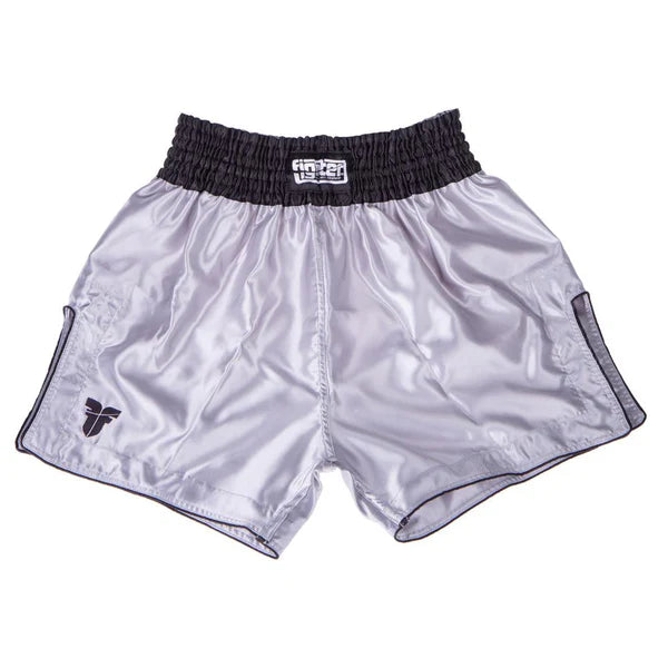 Fighter Thai-Trunks Bangkok Plain - silver/svart