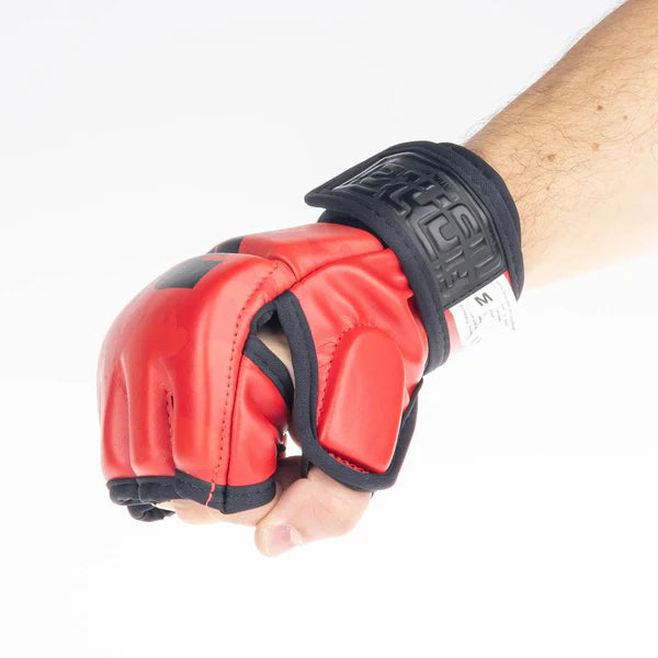 Fighter MMA handskar för tävling - röd kamouflage