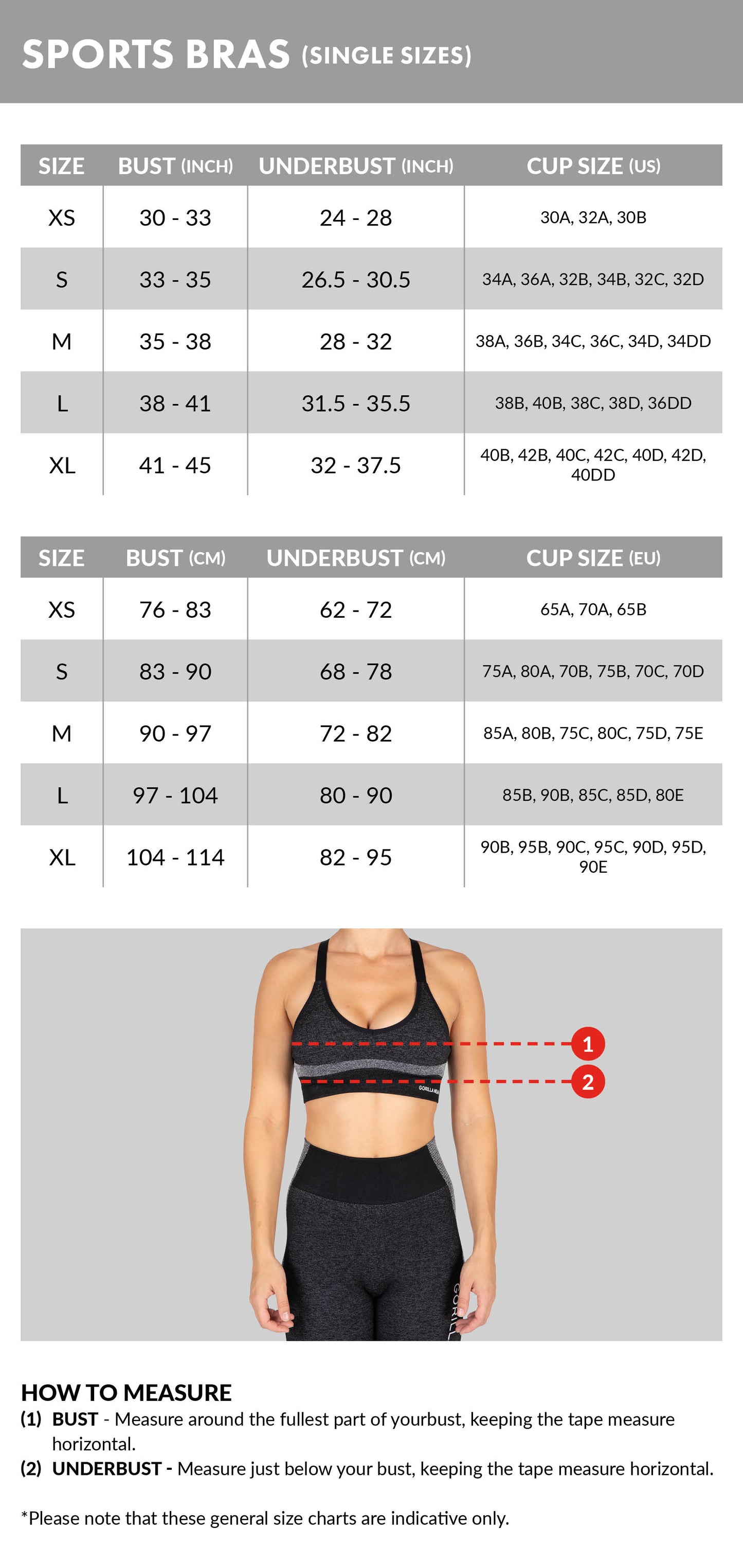Gorilla Wear-Camilla Zip-Front Sports Bra, blue denim