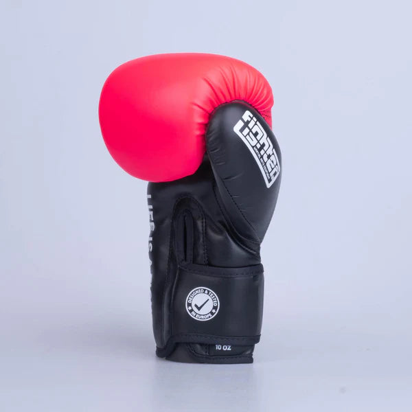 Fighter Boxningshandskar Träning PU - svart/rosa, FBG-TRP-003