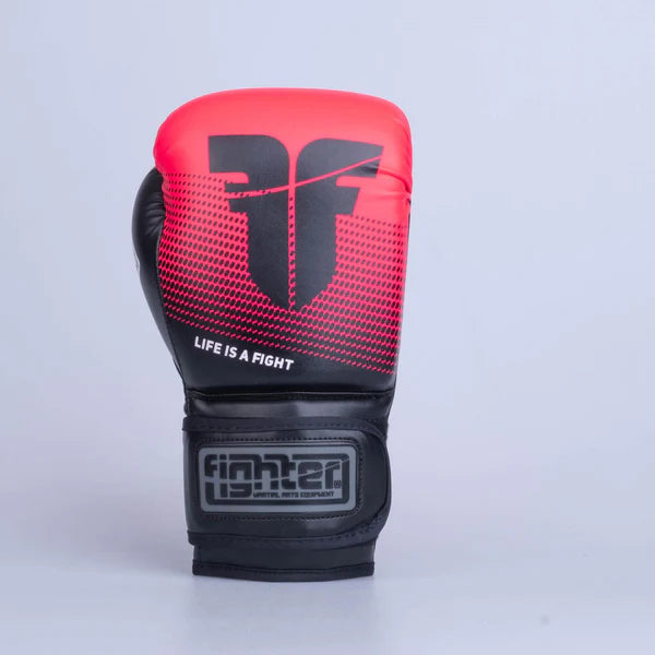 Fighter Boxningshandskar Träning PU - svart/rosa, FBG-TRP-003