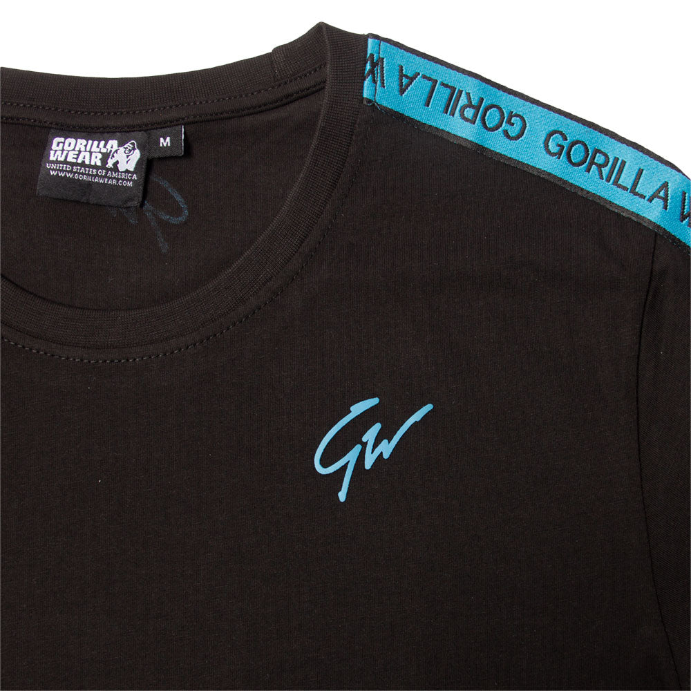 Gorilla Wear-Chester T-Shirt, svart/blå