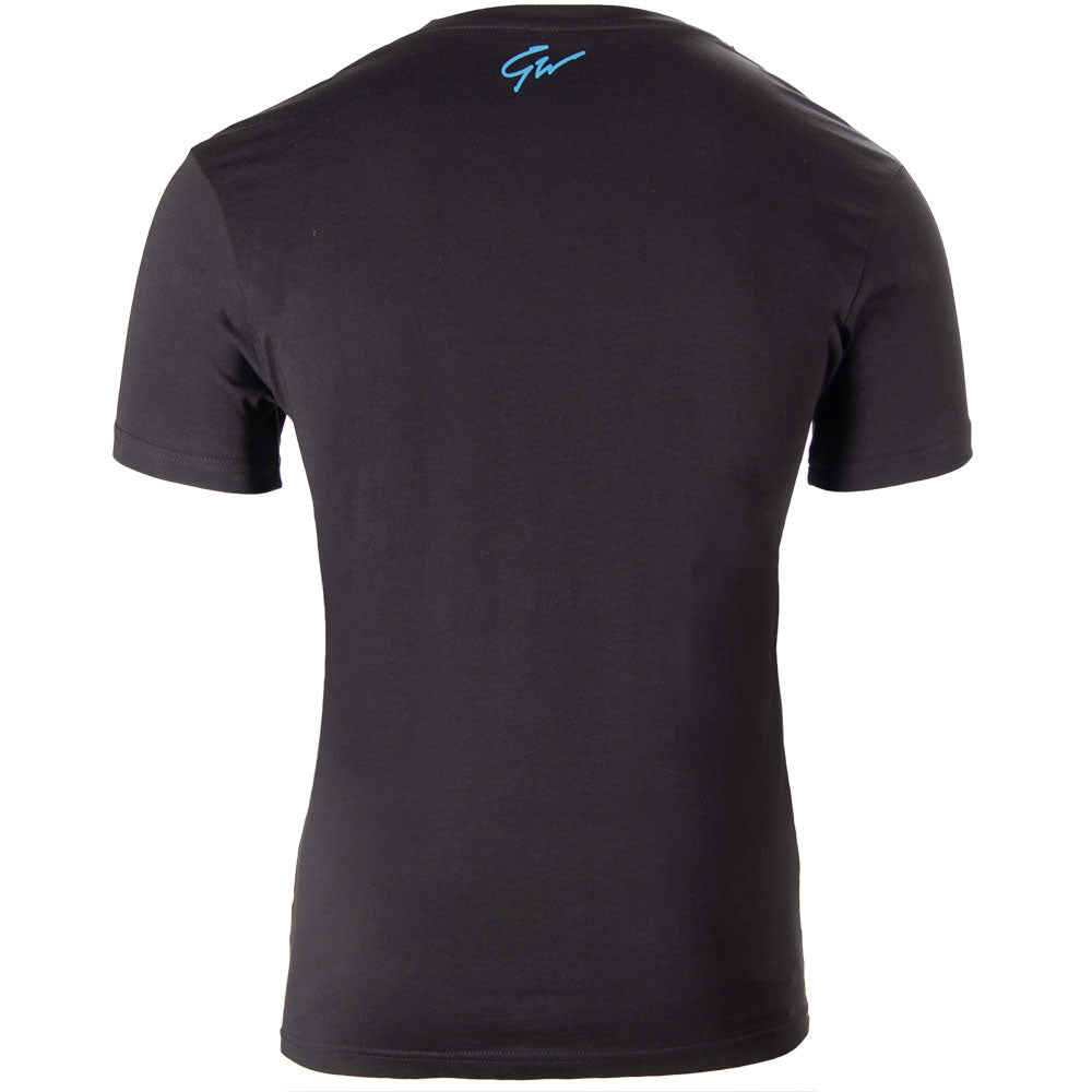 Gorilla Wear-Chester T-Shirt, svart/blå